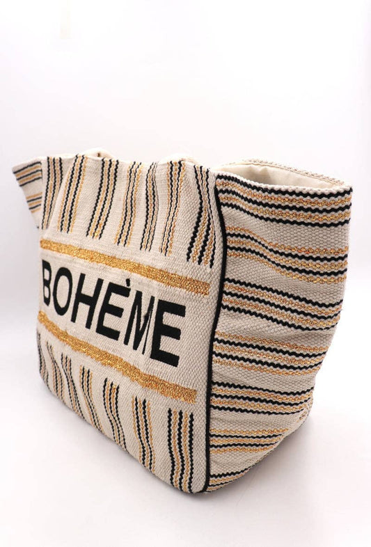 Black Boheme Large Tote