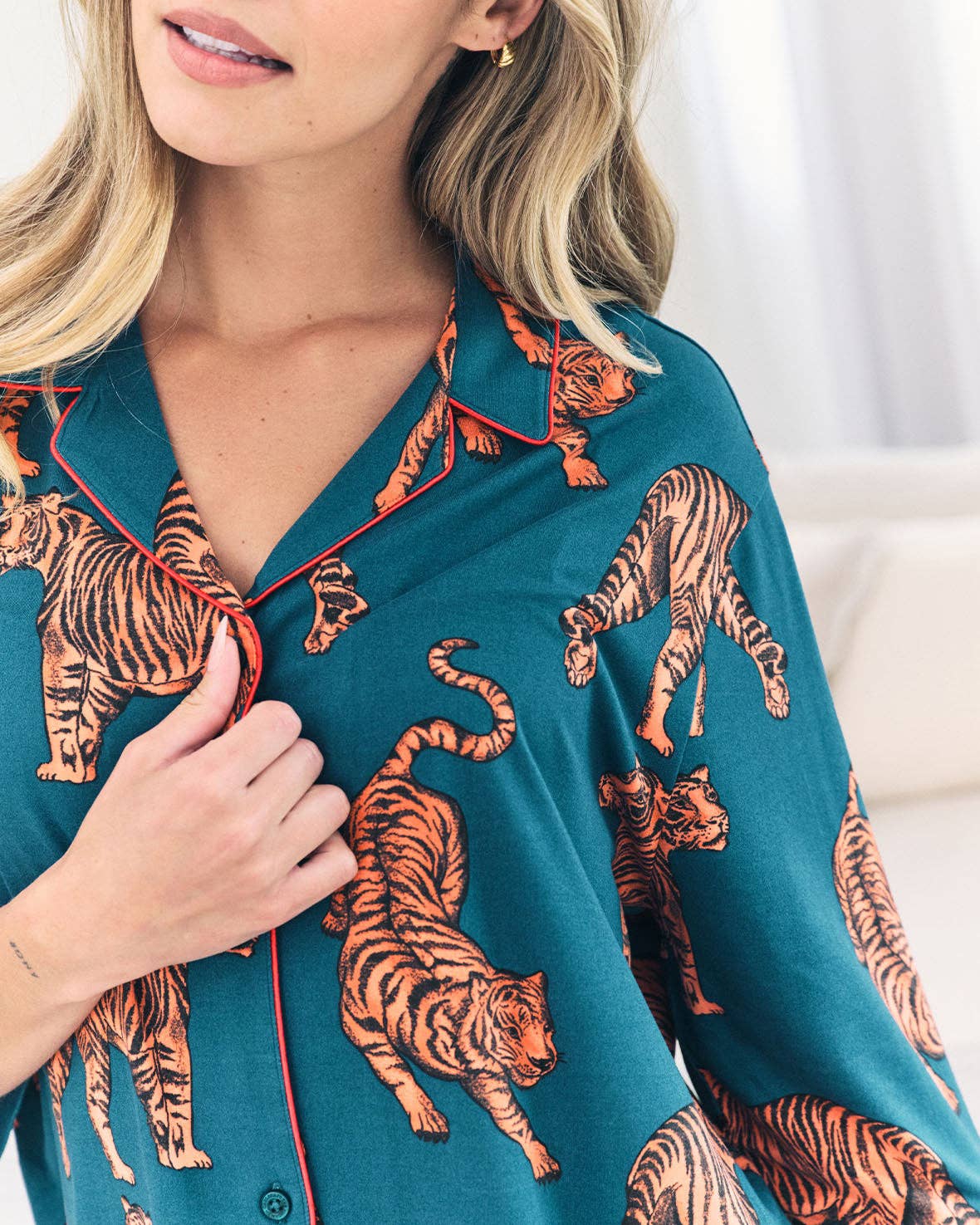 Tiger Print Short Pyjama Set