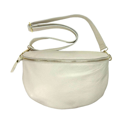 Large Italian Leather Cross Body Bag