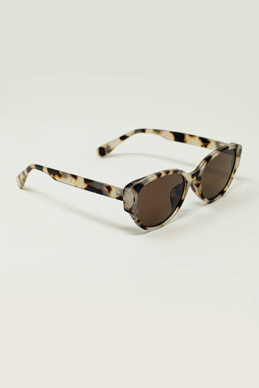 Oval Sunglasses In Havana Brown