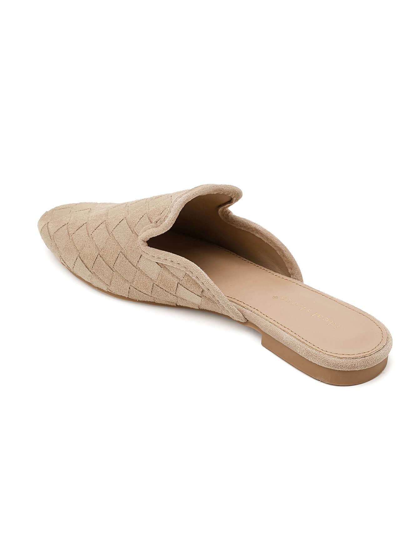 Beige Open Back Mule