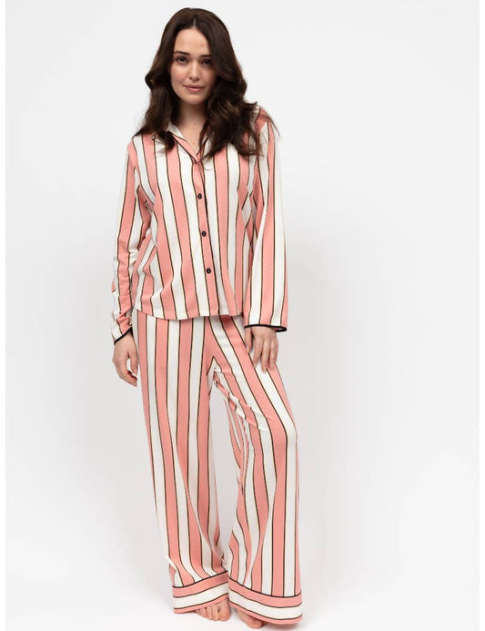 Bonnie Printed Stripe Jersey Pyjama Set