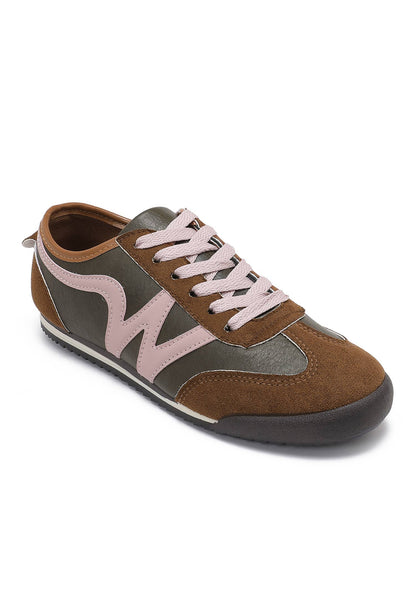 Sneakers – Vintage Running Style B-6619: Brown