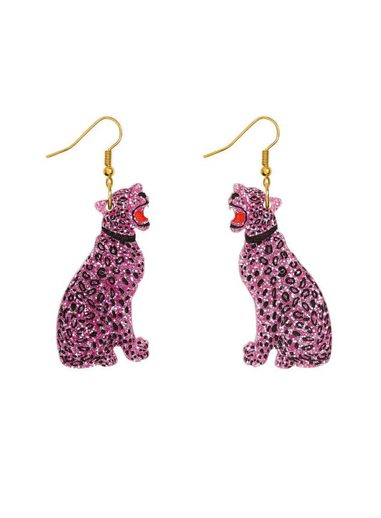Glitter Leopard Earrings | Tatty Devine