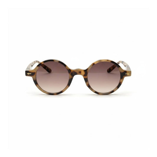 Taupe Tortoise Circular Sunglasses