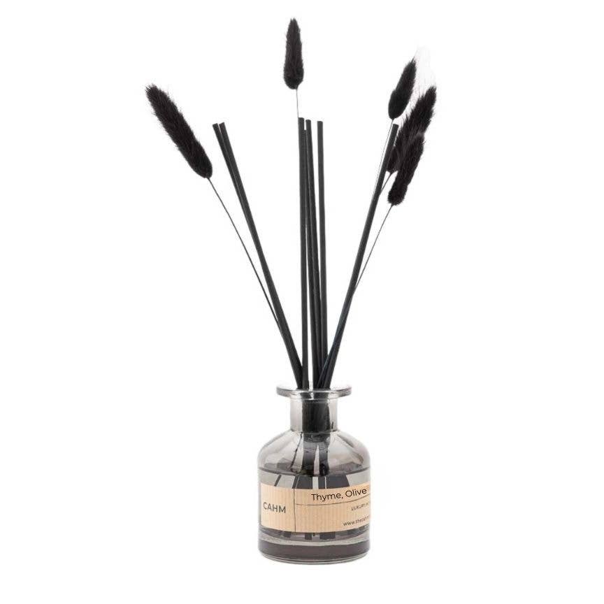 Thyme Olive Bergamot Black Reed Diffuser | Reed Diffusers