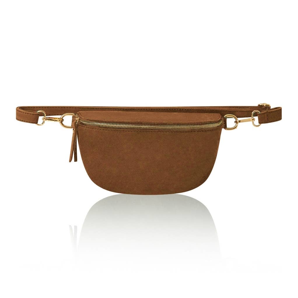 Tan Suede Cross Body Bag