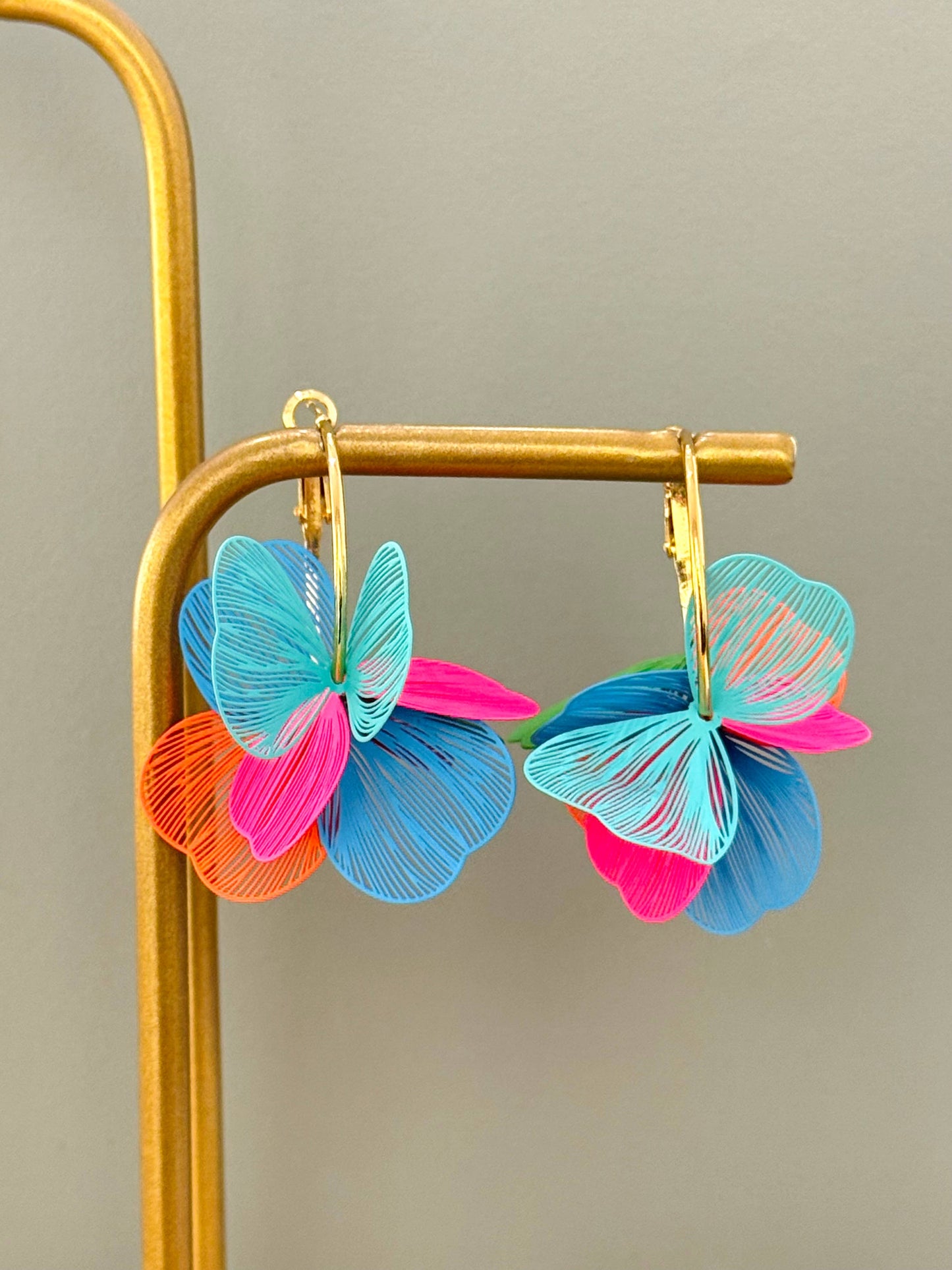 Cecilia Colorful Hoop Earrings