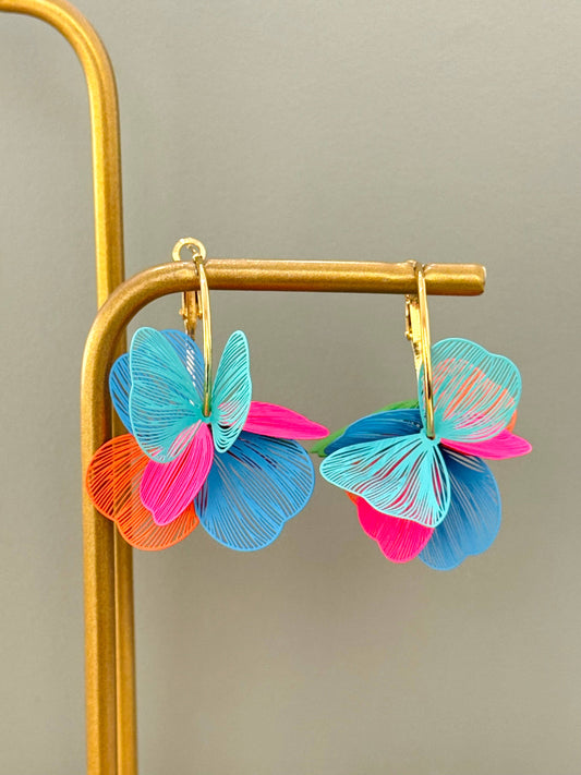 Cecilia Colorful Hoop Earrings
