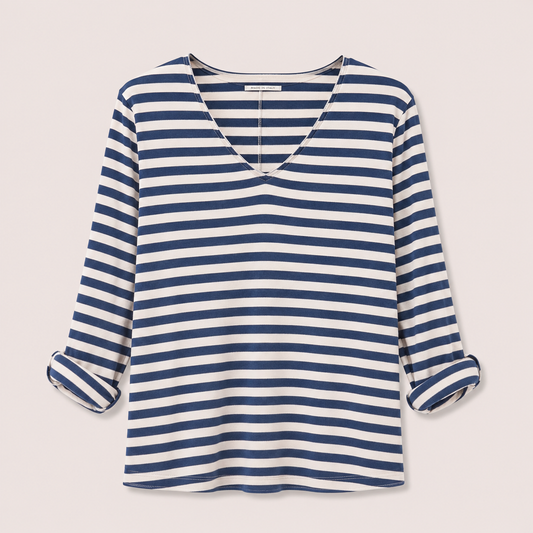Blue Stripe Long Sleeve T-Shirt