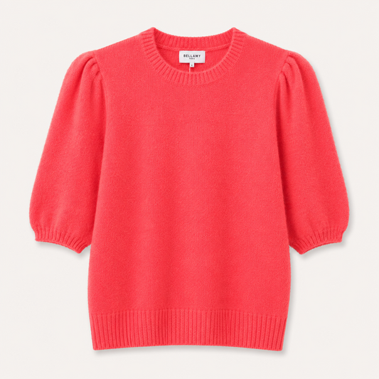 Coral Alpaca 3/4 Sleeve Jumper