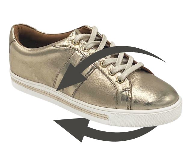 An image showing where Feather and Sole shoes have extra room
