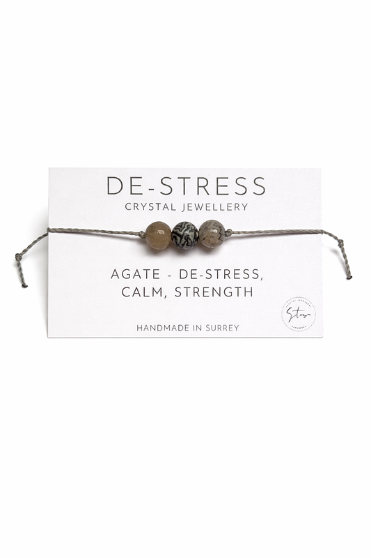 De-Stress Crystal Bracelet with Agate