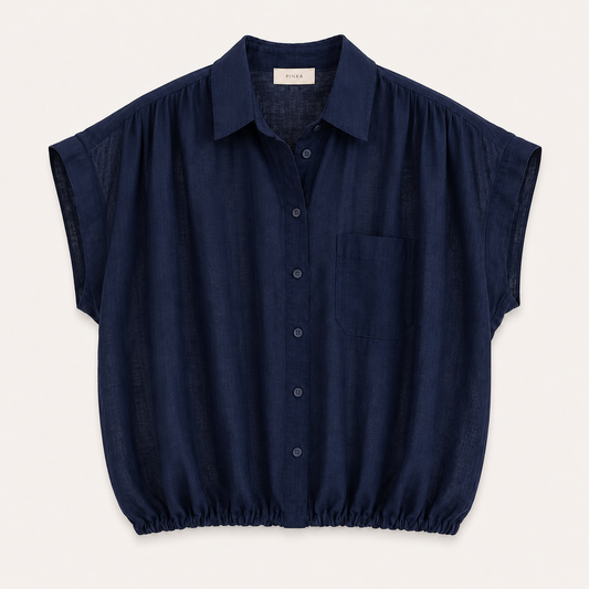 Navy Sheer Shirt