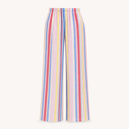 Pastel Stripe Cotton Trousers