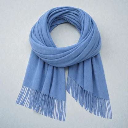 Denim Blue Large Pashmina Style Scarf