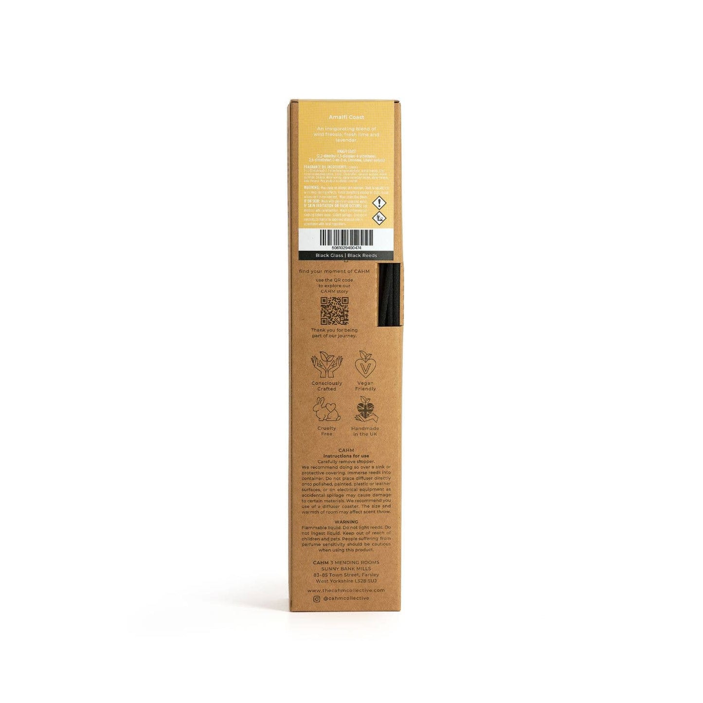 Amalfi Coast Reed Diffuser - Black