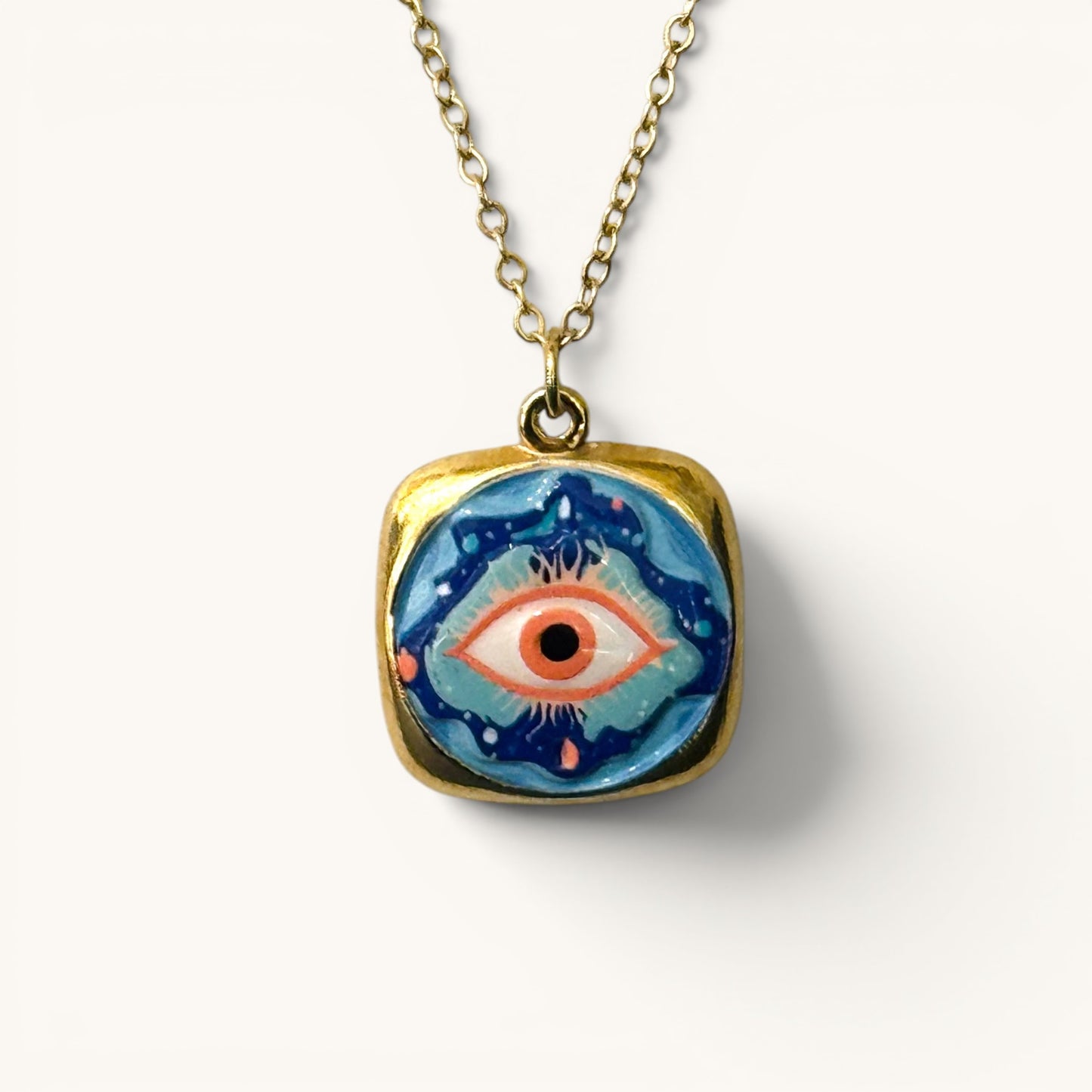Nazar Enamel Necklace  