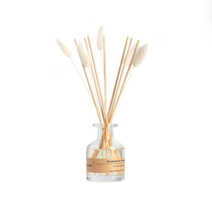 Rhubarb Freesia Clear Reed Diffuser | Luxury Reed Diffusers