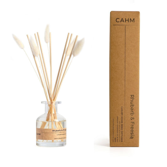 Rhubarb Freesia Clear Reed Diffuser | Luxury Reed Diffusers