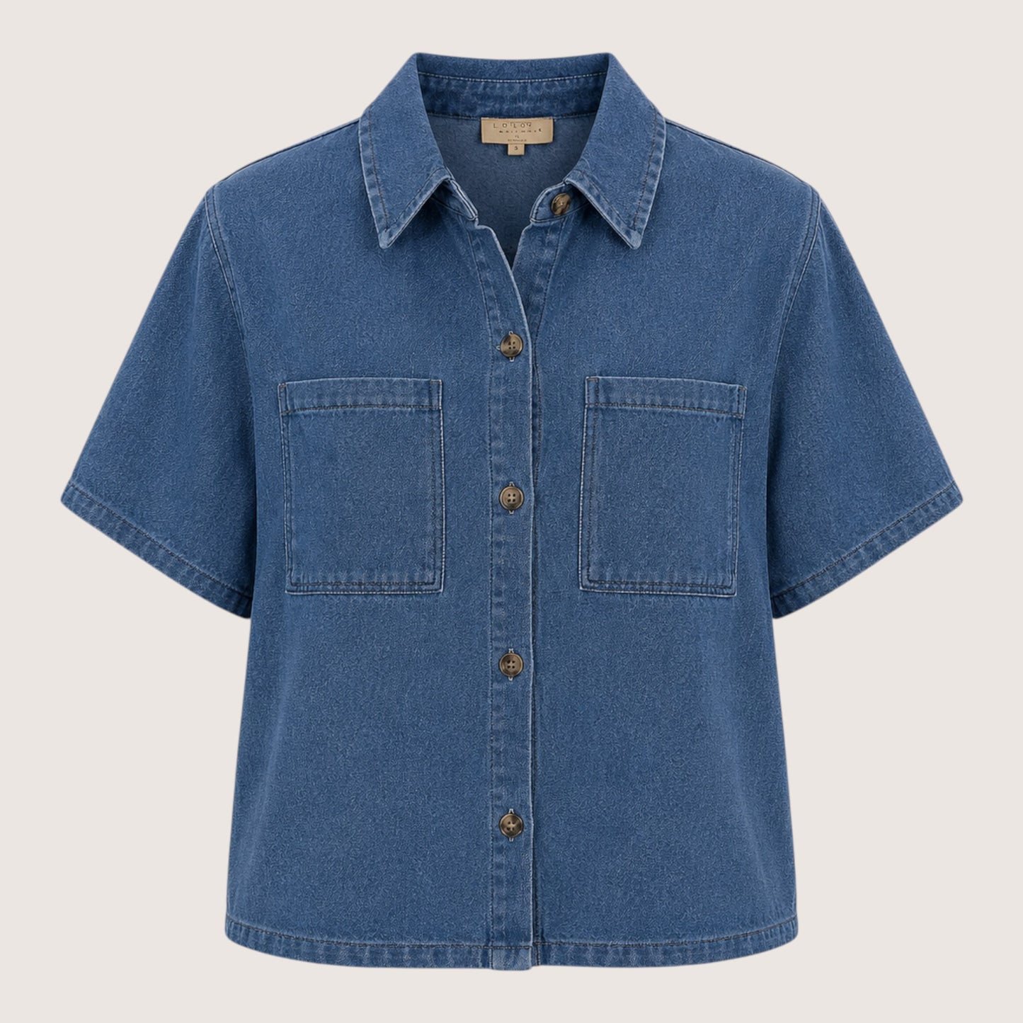 Short Sleeve Denim Shirt