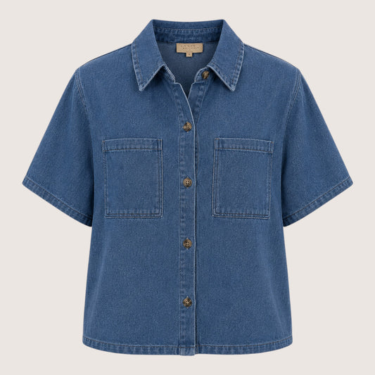 Short Sleeve Denim Shirt