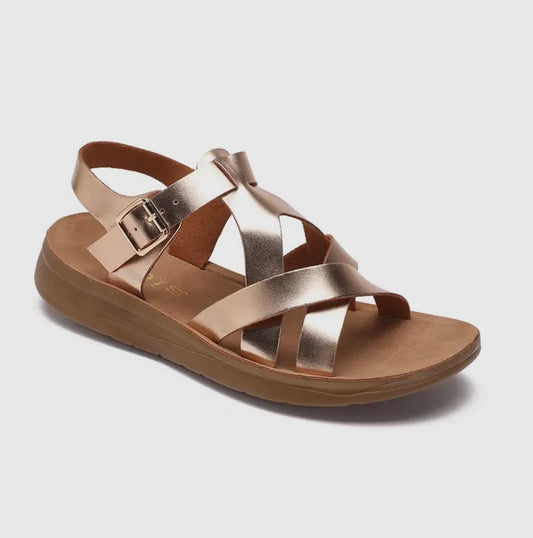 Rose Gold Strap Sandal