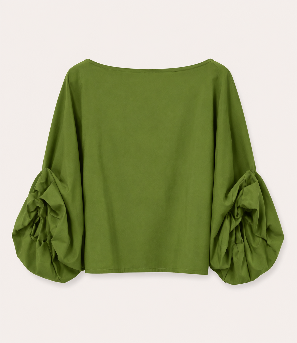 Green Puff Sleeve Top