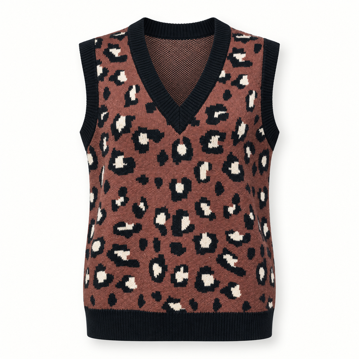Leopard Knitted Tank Top