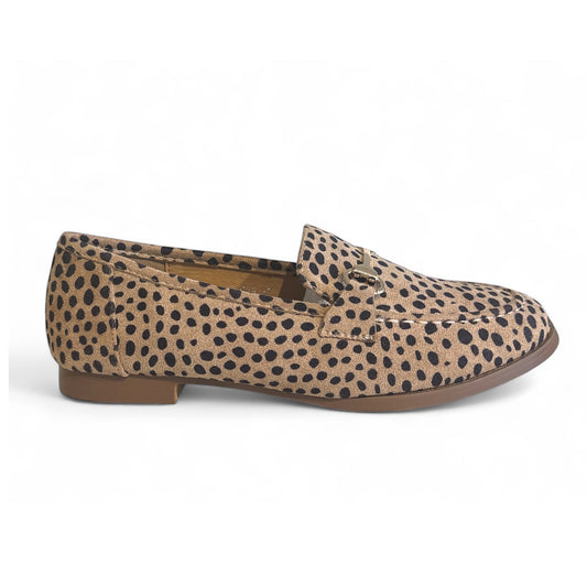 Cheetah Print Faux Suede Loafer