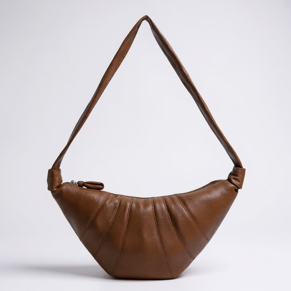 Brown Medium Slouchy Cross Body Bag