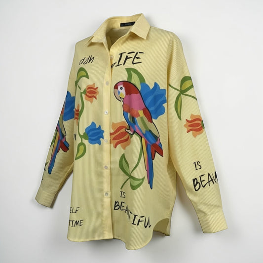 Yellow Printed Shirt