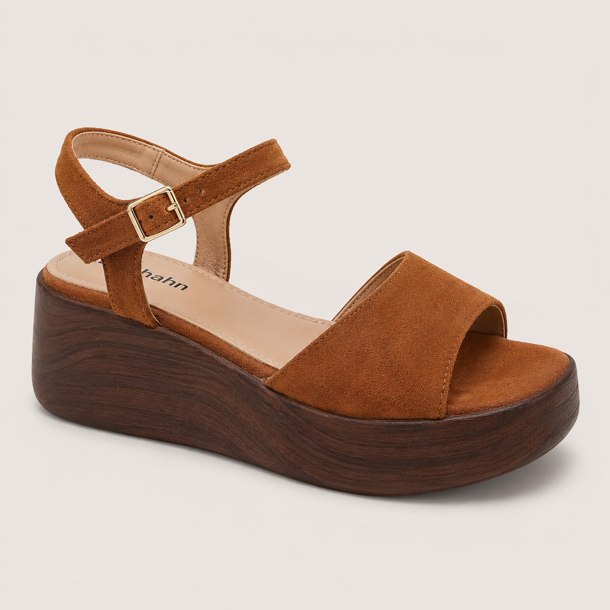 Tan Flatform Wedge Sandal