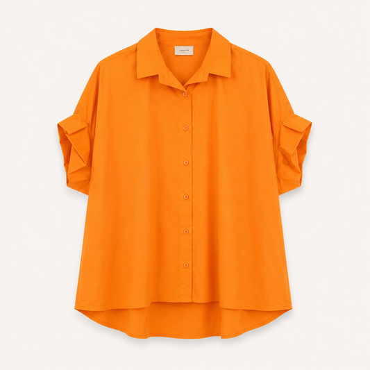 Orange Over Sized Shirt