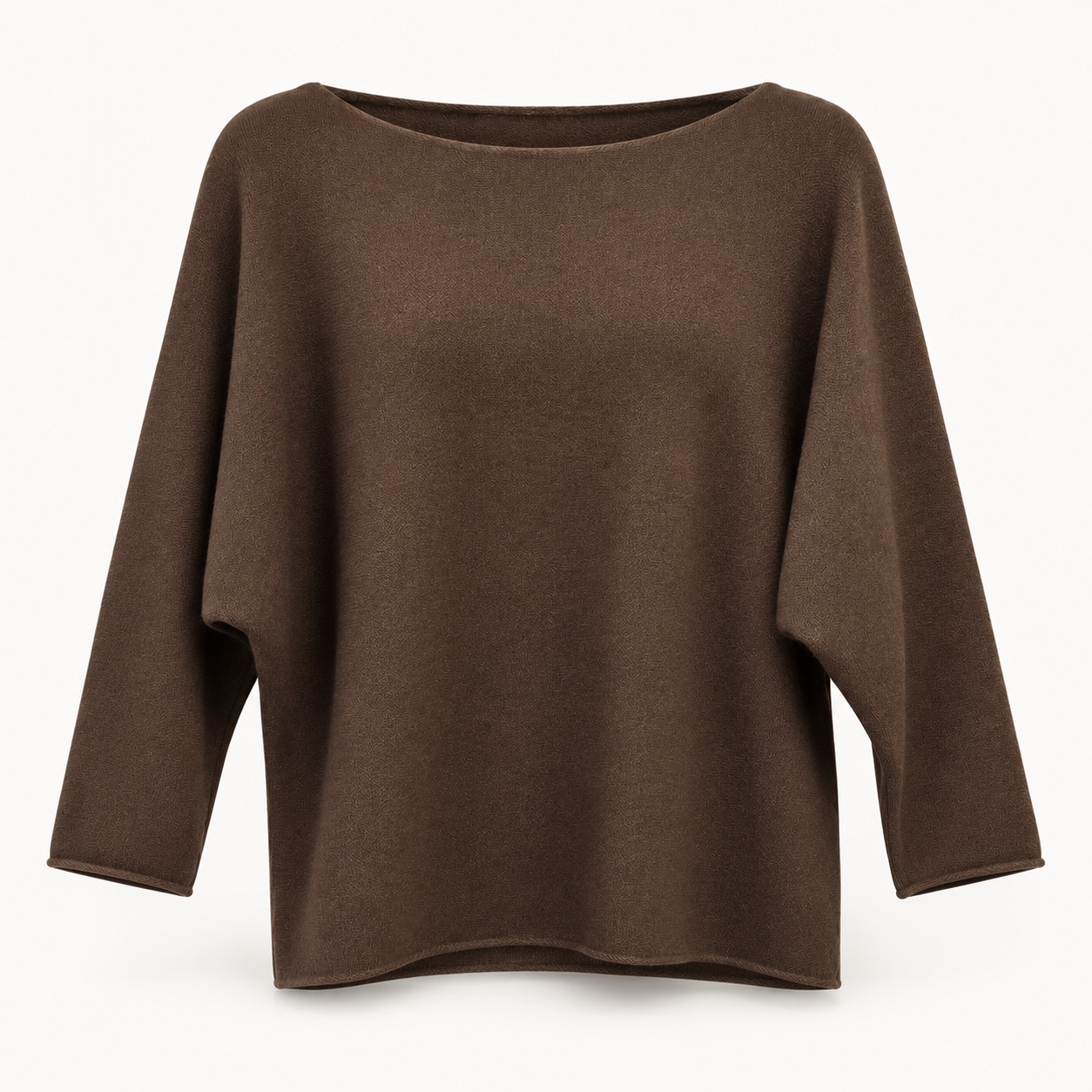 Brown Light Weight Batwing Jumper