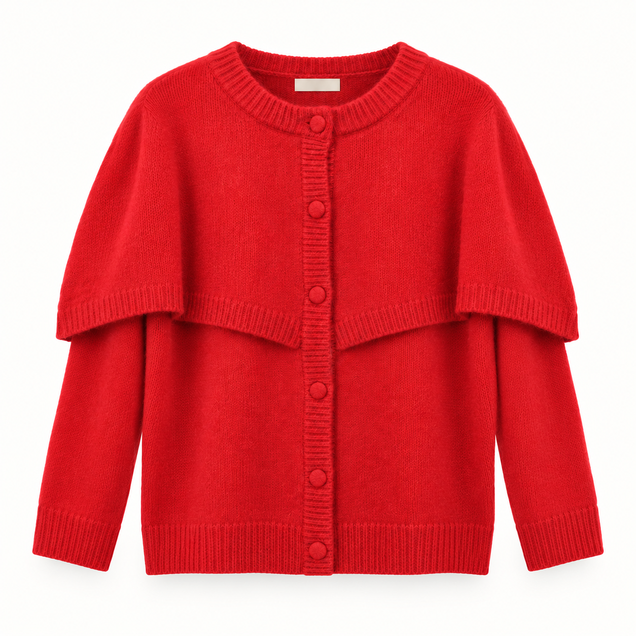 Red Alpaca Blend Cardi