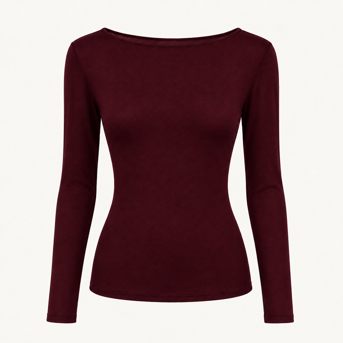 Bordeaux Cashmere Blend Layering Top