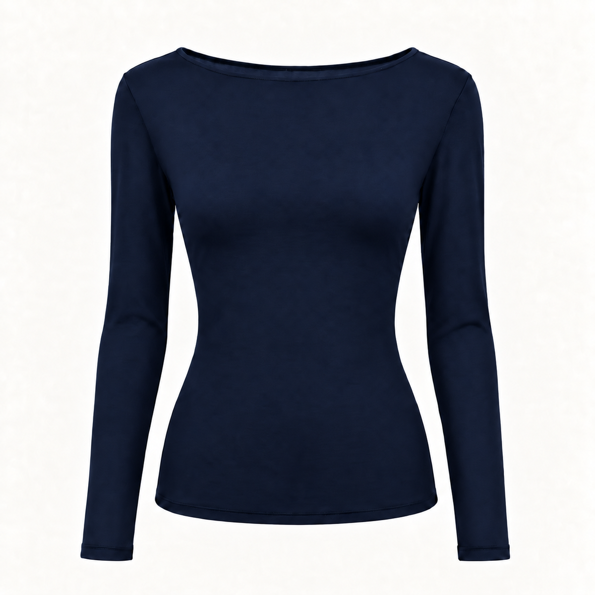 Navy Cashmere Blend Layering Top