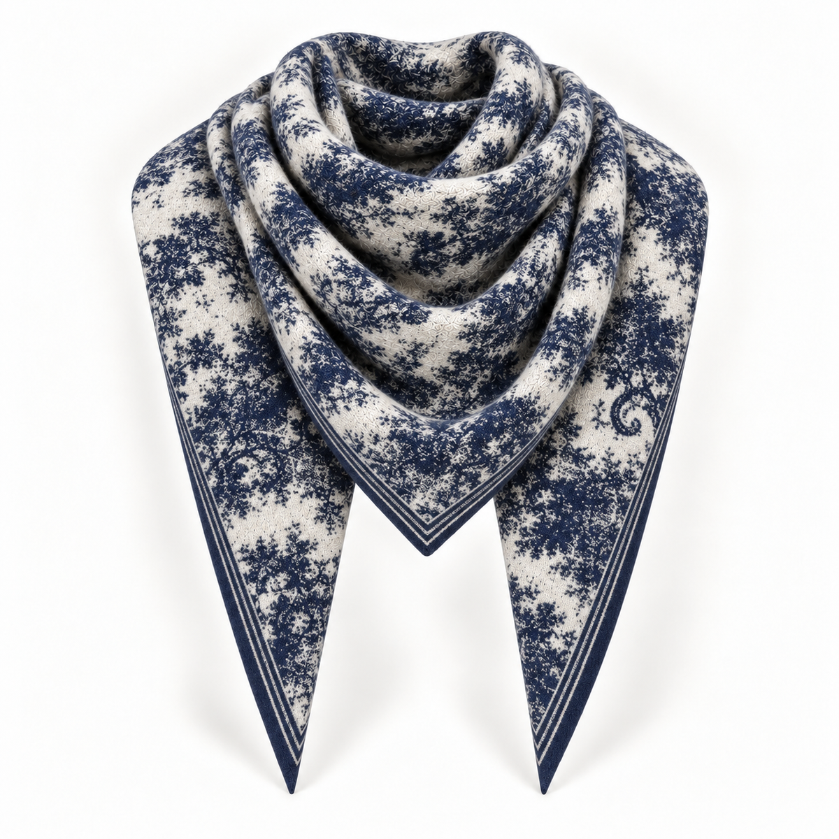 Blue Large Triangle Scarf
