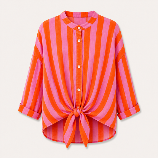 Orange/Purple Light Weight Cotton Shirt