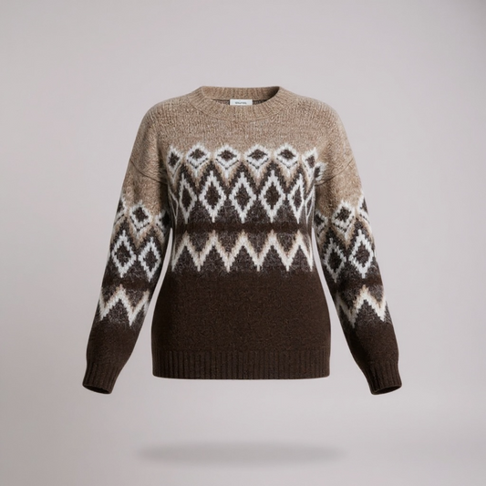 Thick knit ombre effect sweater