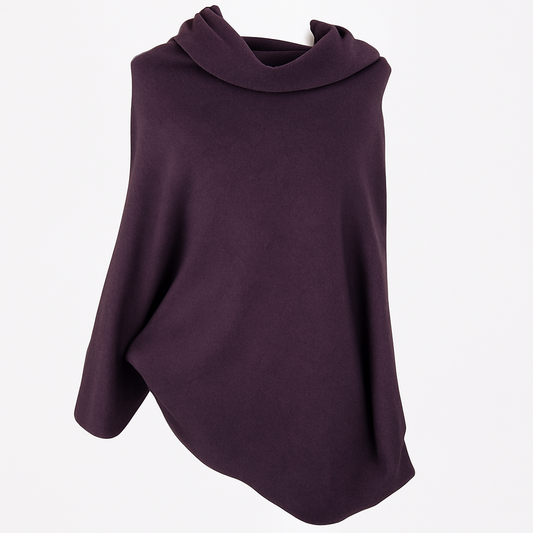 Aubergine Asymmetric Slouch Jumper