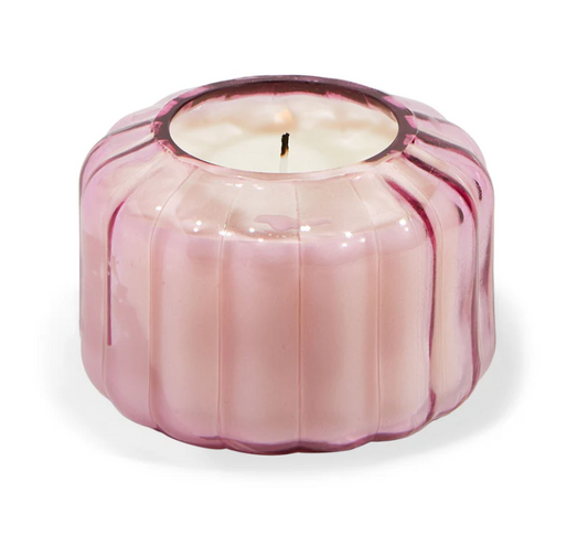 Ripple Glass Candle (128g) - Desert Peach