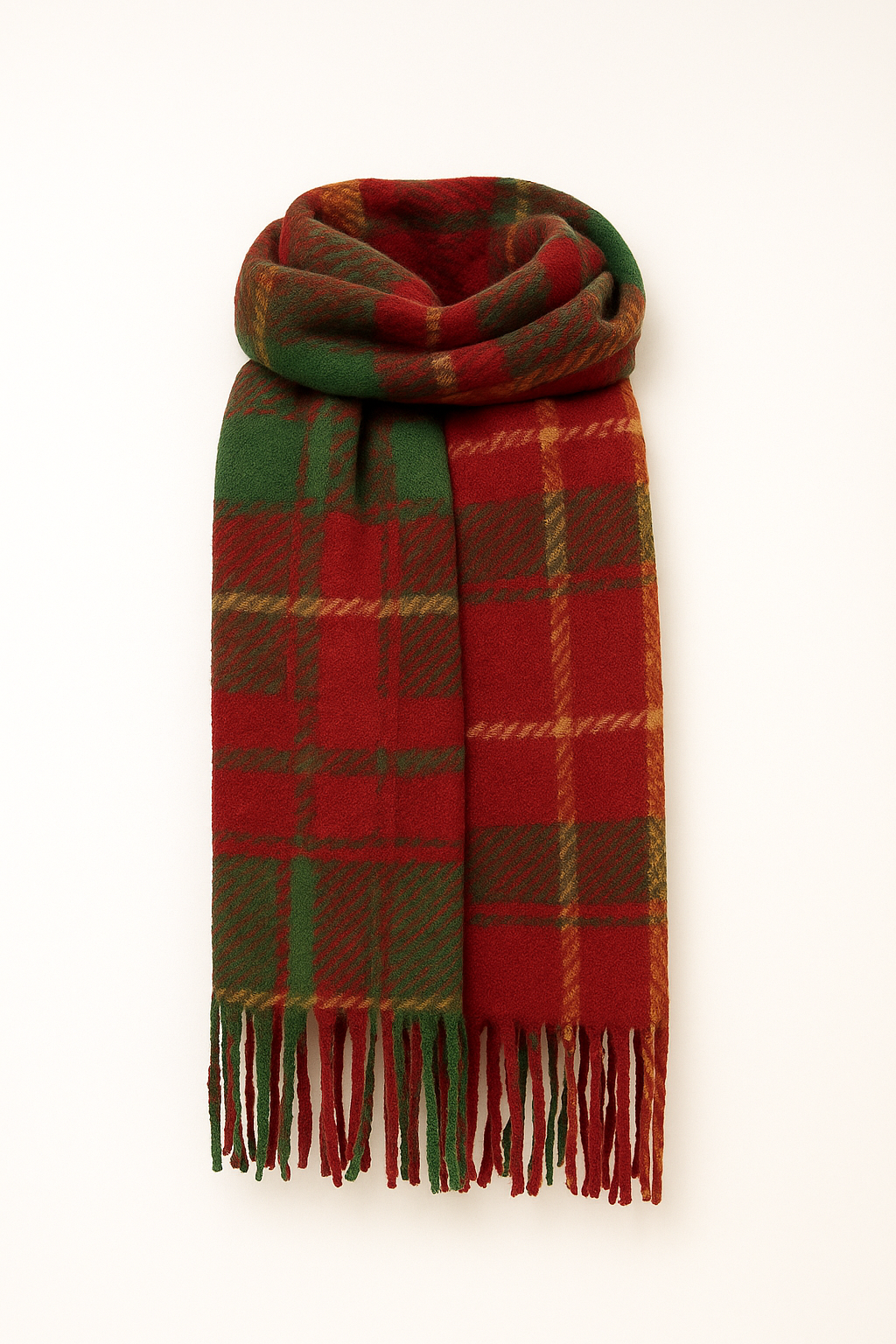 Red Tartan Blanket Scarf