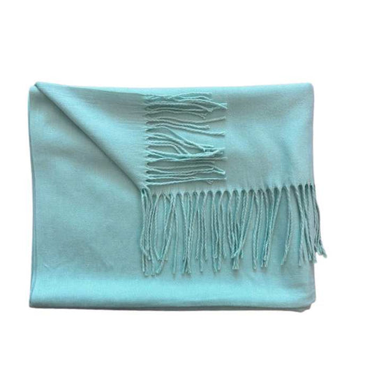 Mint Tassel Pashmina Scarf