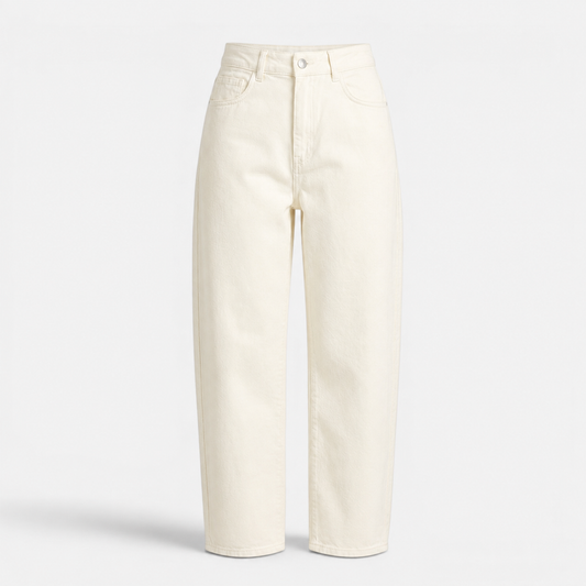 Off White Balloon Light Weight Jeans