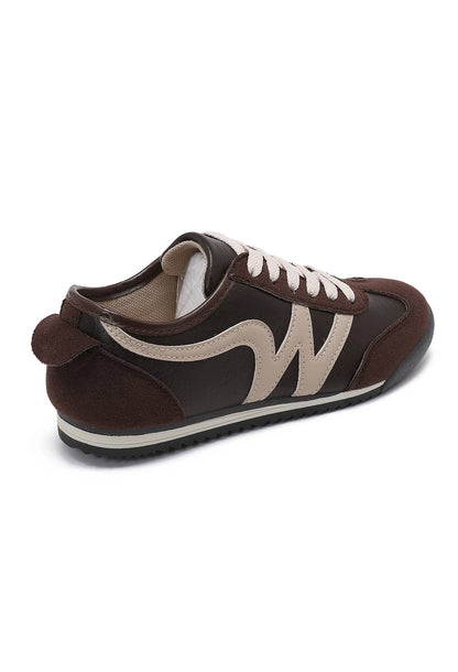 Sneakers – Vintage Running Style B-6619: Brown