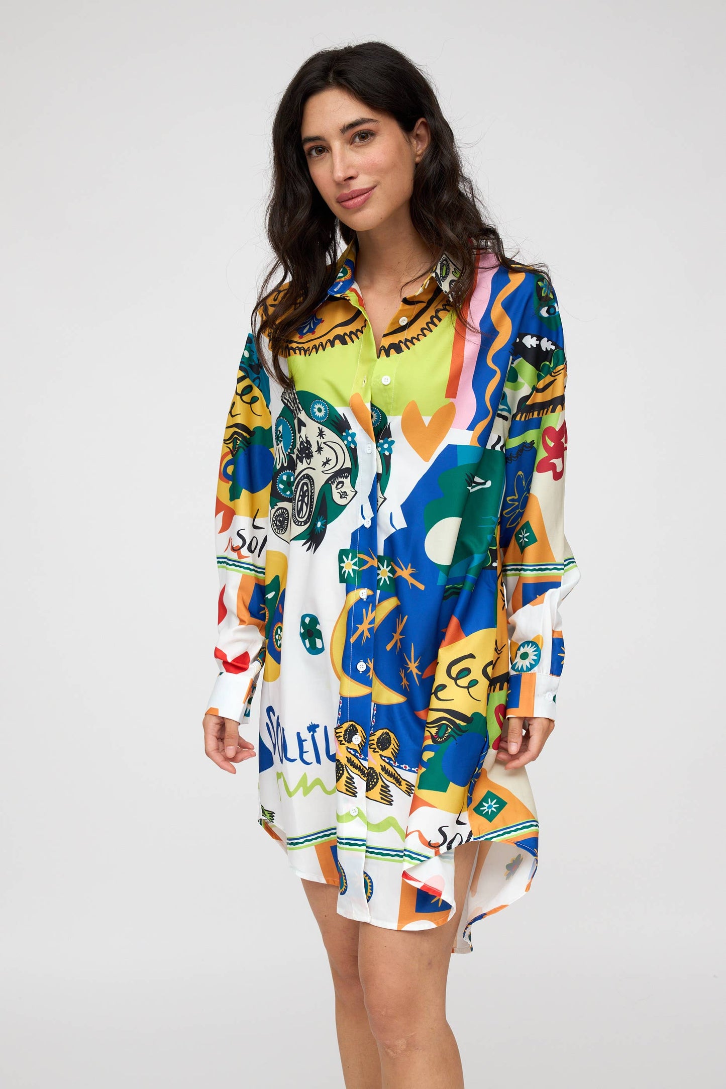 Bright Multi Print Shirt.