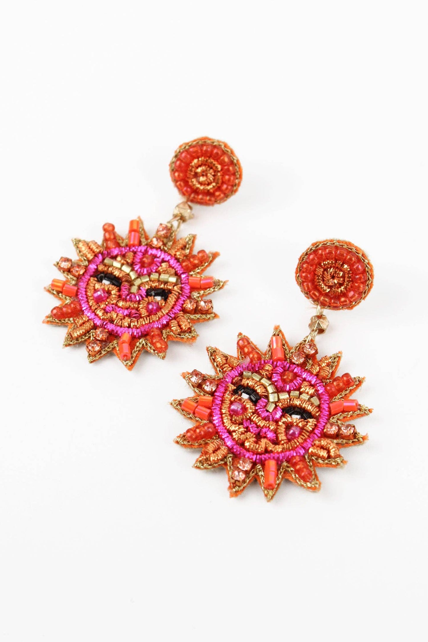 Sun Face Earrings