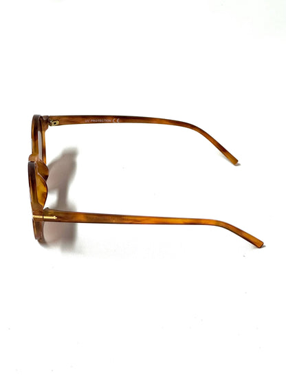Brown Circular Sunglasses